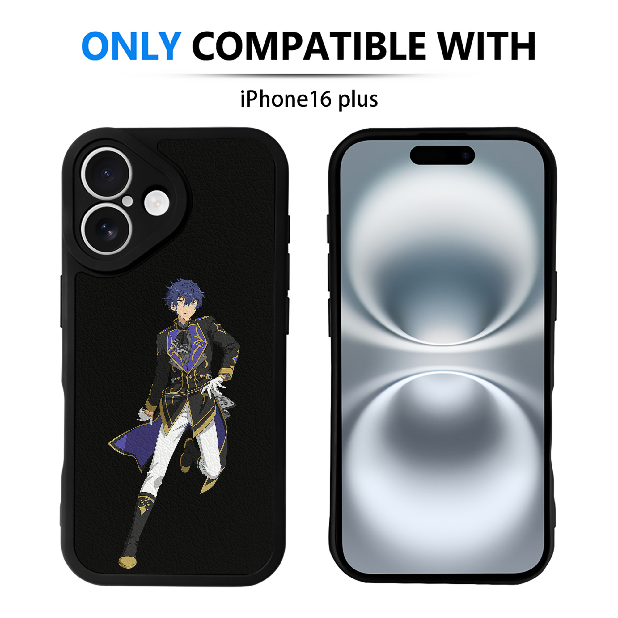 （画像用） あんさんぶるスターズ! Ensemble Stars 【iPhone 16シリーズ対応】シリコンスマホケース（レザー調） 材質：シリコン